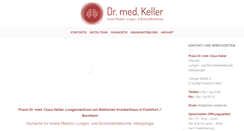 Desktop Screenshot of praxis-ckeller.de