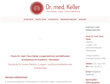 Tablet Screenshot of praxis-ckeller.de